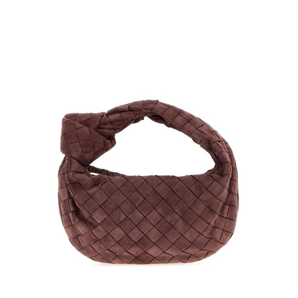 Bottega Veneta Women Grape Suede Mini Jodie Handbag